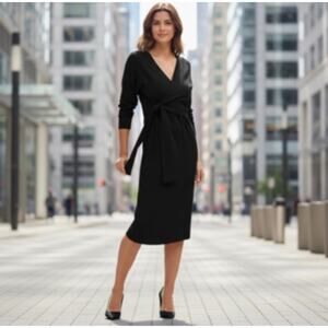 AMOUR VERT | Louanne Midi Tie Waist Dress | L